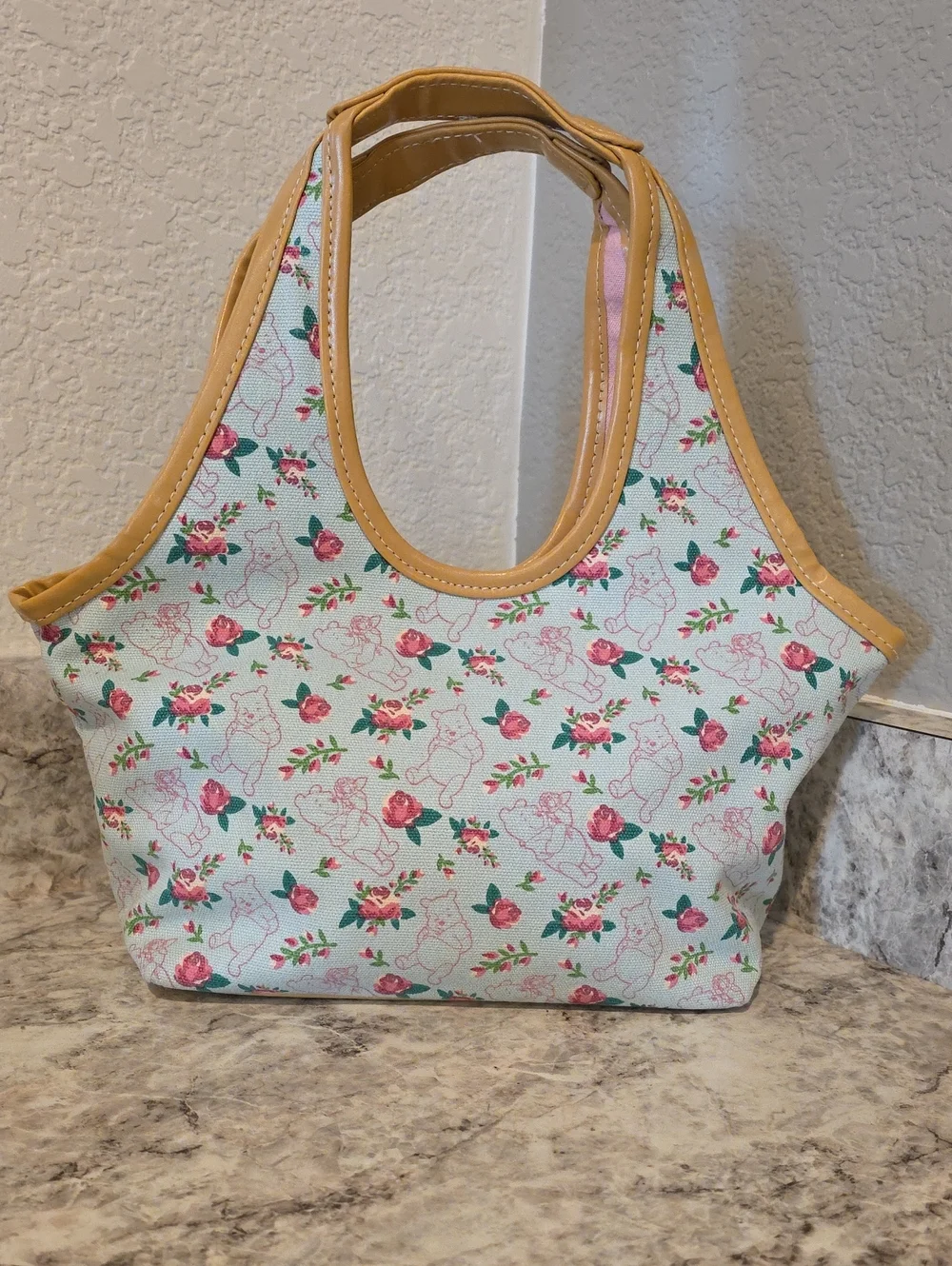 Winnie the Pooh / Floral Print Tote